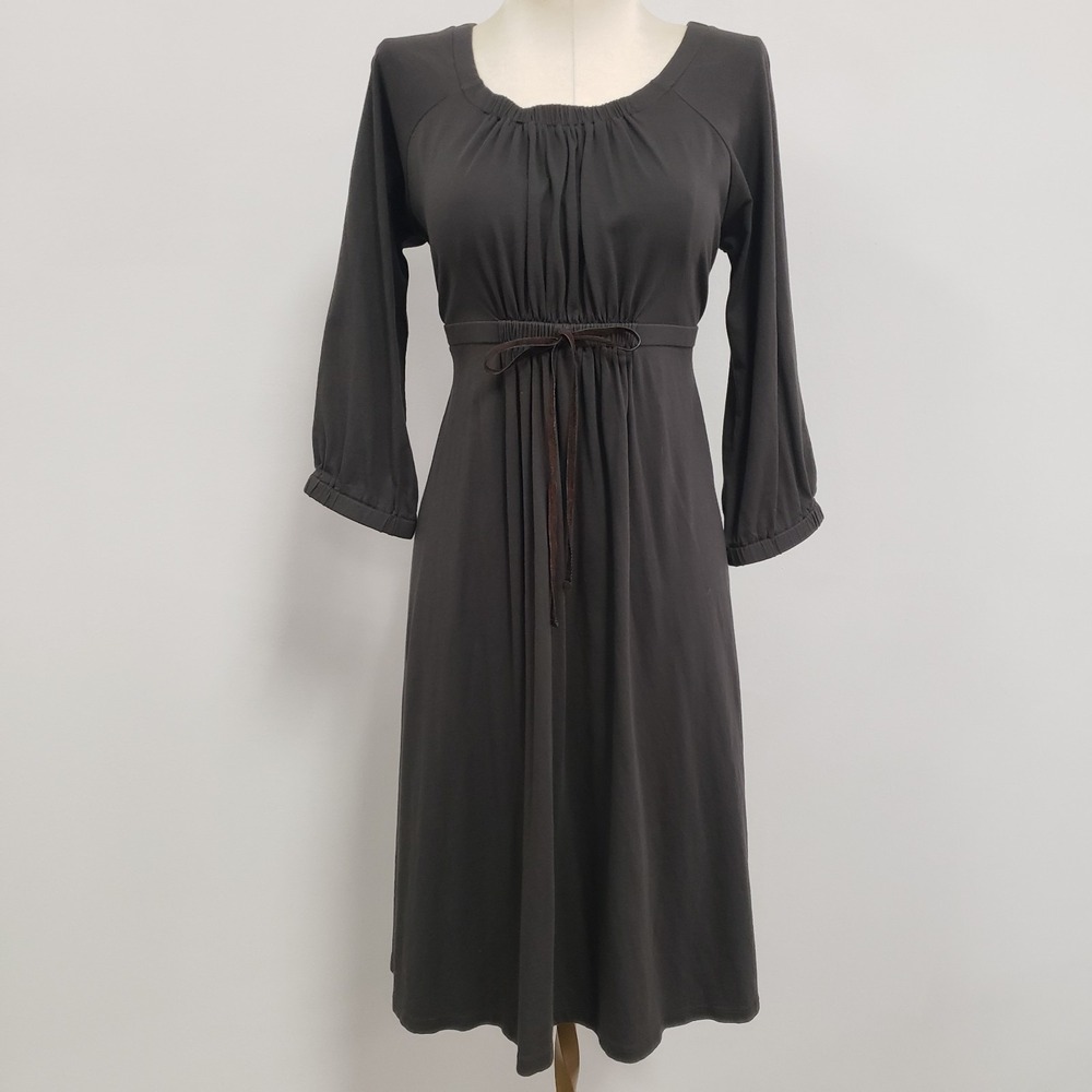 Sundance Womens Festival Babydoll Dress Size L Petite Gray‎ Renaissance Hippie